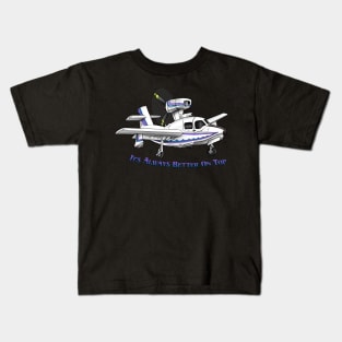 Lake Renegade Cartoon Sea Plane Kids T-Shirt